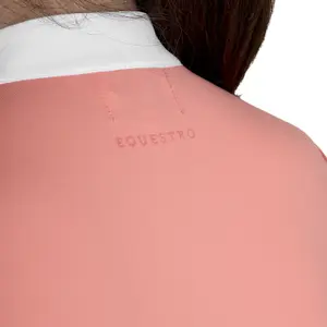 Girl's competition polo shirt Equestro Basic image-3