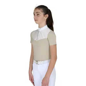 Girl's competition polo shirt Equestro image-1