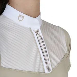 Girl's competition polo shirt Equestro image-3