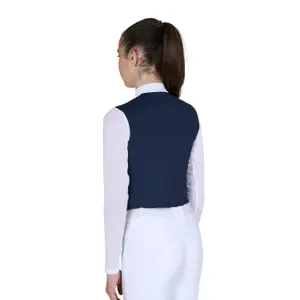 Girl's long-sleeved riding polo shirt Equestro image-2