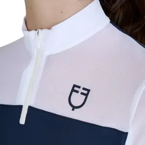 Girl's long-sleeved riding polo shirt Equestro image-3