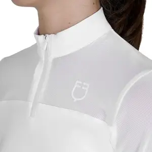 Girl's long-sleeved riding polo shirt Equestro image-3