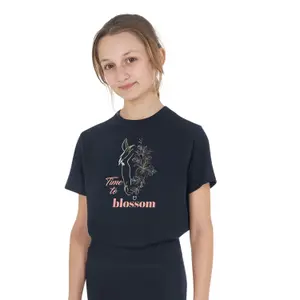 Girl's cotton T-shirt Equestro Time To Blossom image-3