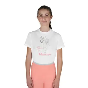 Girl's cotton T-shirt Equestro Time To Blossom image-0