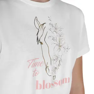 Girl's cotton T-shirt Equestro Time To Blossom image-3