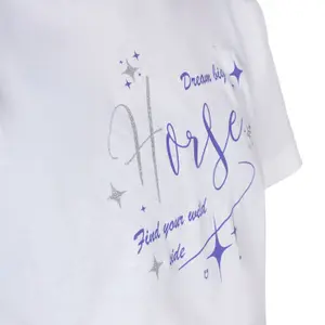 Girl's T-shirt Equestro Dream Big image-4