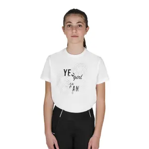 Girl's cotton T-shirt Equestro Yes Girl You Can image-0