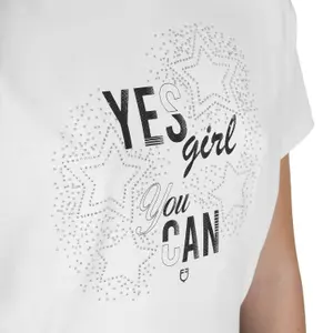 Girl's cotton T-shirt Equestro Yes Girl You Can image-4