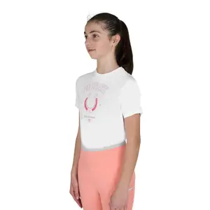 Girl's cotton T-shirt Equestro Horse Team image-1