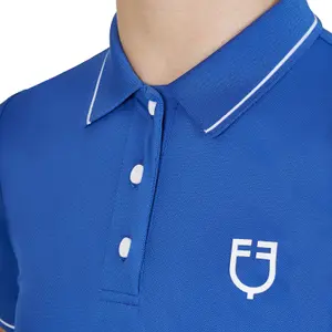 Dziewczęca konkursowa koszulka polo Equestro image-2