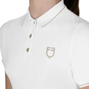 Dziewczęca konkursowa koszulka polo Equestro image-2