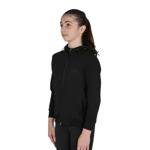 Hooded sweatshirt with children's logo Equestro Shiny image-1