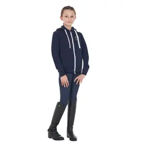 Hooded sweatshirt with children's logo Equestro Shiny image-2