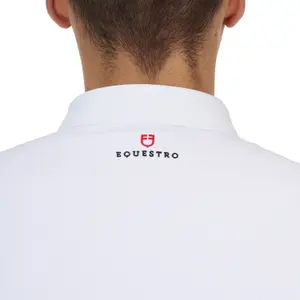Long-sleeved competition polo shirt Equestro Ridertechnology image-3