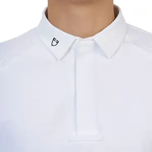 Long-sleeved competition polo shirt Equestro Ridertechnology image-4