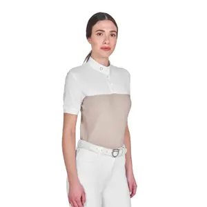 Women's Technical Fabric and Mesh Competition Polo Equestro image-2