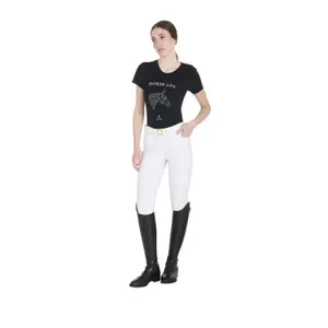T-shirt με σχέδιο άλογο με στρας για γυναίκες Equestro image-1
