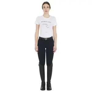 T-shirt με σχέδιο άλογο με στρας για γυναίκες Equestro image-0
