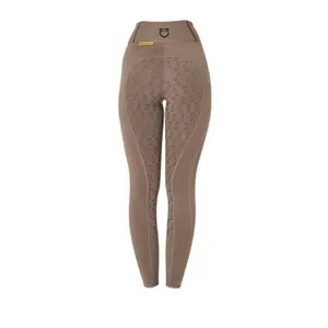 Women's full grip riding leggings Equestro Classic image-1