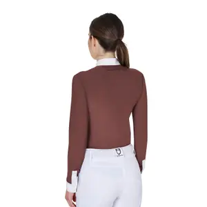 Women's long sleeve competition polo shirt Equestro image-2