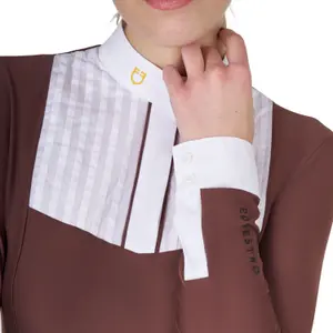 Women's long sleeve competition polo shirt Equestro image-4
