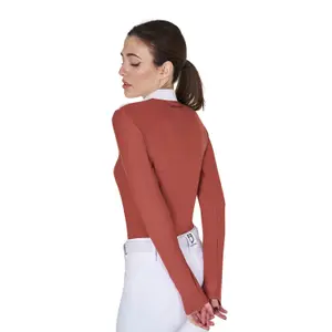 Polo de competição de manga comprida para mulher Equestro image-2