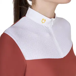 Polo de competição de manga comprida para mulher Equestro image-3