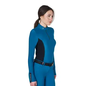 Polo de competición de manga larga para mujer Equestro image-1