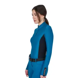 Polo de competición de manga larga para mujer Equestro image-2