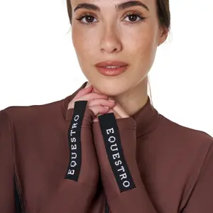 Polo de competición de manga larga para mujer Equestro image-4