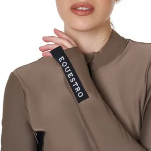 Polo de competición de manga larga para mujer Equestro image-3