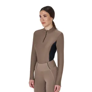 Polo de competición de manga larga para mujer Equestro image-1