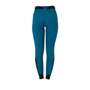High-waisted full grip competition trousers for women Equestro image-1