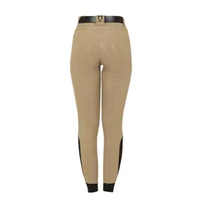 Calças de equitação  de cintura alta full grip para mulher Equestro image-1