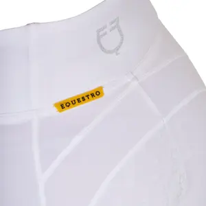 Leggings de equitação full grip para mulher Equestro Rhinestones image-4