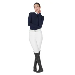 Women's long-sleeved competition polo shirt Equestro image-2