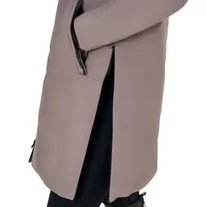 Plumífero largo con capucha de mujer Equestro image-2