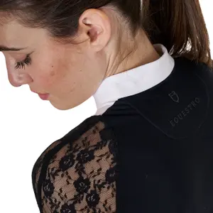 Dames competitie polo Equestro Black Label image-1