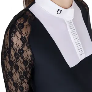 Dames competitie polo Equestro Black Label image-3