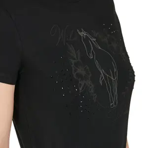Γυναικείο βαμβακερό T-shirt Equestro Wild Flower image-3