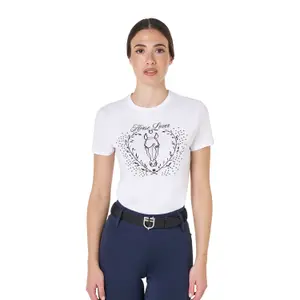Γυναικείο βαμβακερό T-shirt Equestro Wild Heart image-0