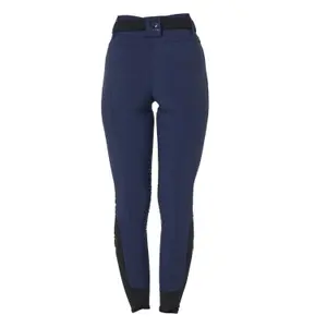 Pantaloni equitazione mid grip con rivestimento in pile donna Equestro image-1