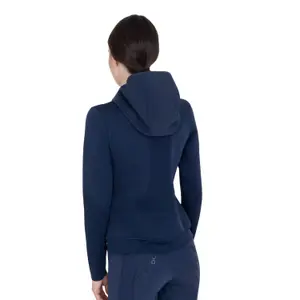 Women's nylon and mesh hoodie sweatshirt Equestro image-3