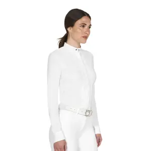 Women's long sleeve competition polo shirt Equestro image-0