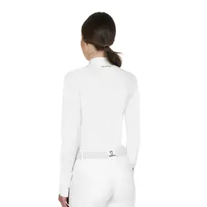 Women's long sleeve competition polo shirt Equestro image-1
