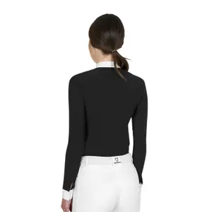 Women's long sleeve competition polo shirt Equestro image-1