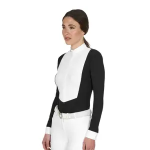 Women's long sleeve competition polo shirt Equestro image-2