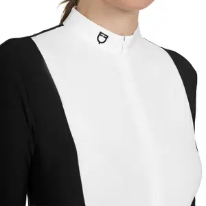 Women's long sleeve competition polo shirt Equestro image-3