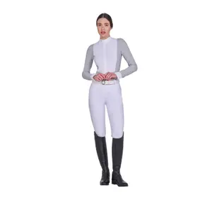 Women's long sleeve competition polo shirt Equestro image-1