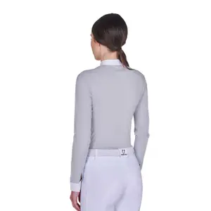 Women's long sleeve competition polo shirt Equestro image-2